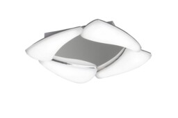 Mistral Flush Flush Ceiling 24W LED 3000K, 2160lm, Polished Chrome, Frosted Acrylic