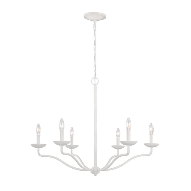 Feiss Annie Multi Arm Chandelier Plaster White - image 1