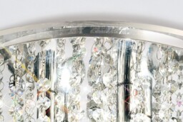 Atla Flush Ceiling 4 Light Polished Chrome, Acrylic Trim, Crystal - thumbnail 5