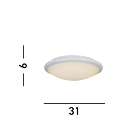 Knutsford Flush White, Frosted Glass - thumbnail 3