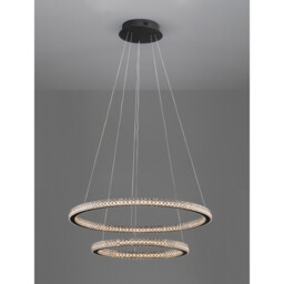 Ginevra Integrated LED Pendant Ceiling Light Sandy black Aluminium LED 54W 3350Lm 3000K - thumbnail 5