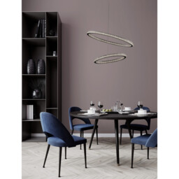 Ginevra Integrated LED Pendant Ceiling Light Sandy black Aluminium LED 54W 3350Lm 3000K - thumbnail 2