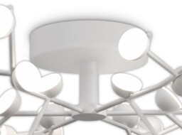 Adn 36 Light Flush Ceiling Light, Round 74cm, 100W LED, 3000K, 5500lm, White - thumbnail 3