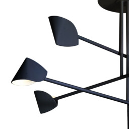 Capuccina 8 Light Fixed Pendant, 61.5W LED, 3000K, 4000lm, Black, 3yrs Warranty - thumbnail 5