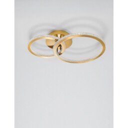 Cilion Integrated LED Semi Flush Light Brass Gold Aluminium LED 48W 3036Lm 2928K - thumbnail 3