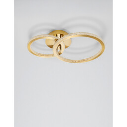Cilion Integrated LED Semi Flush Light Brass Gold Aluminium LED 48W 3036Lm 2928K - thumbnail 2