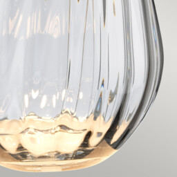 Lena 2 Light Small Plum Table Lamp, Plum-tinted Glass , Heather Shade, E27 - thumbnail 3