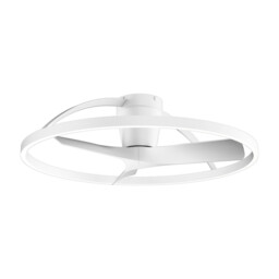 Nepal II 75cm 32W LED Dimmable Light With 32W DC Reversible Fan, White Finish Remote Control, 4000lm