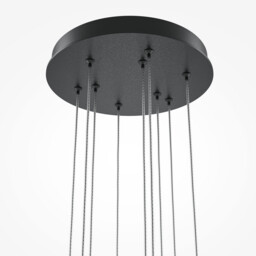 Light Stick Modern Cluster Pendant Ceiling Light Black 3000K 3350lm White Shade - thumbnail 3