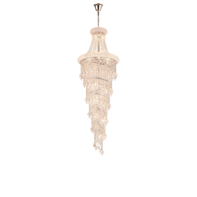 Alexandra Pendant 4 Layer Spiral 25 Light E14 Polished Chrome/Crystal Item Weight: 28.6kg - image 1