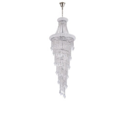 Alexandra Pendant 4 Layer Spiral 25 Light E14 Polished Chrome/Crystal Item Weight: 28.6kg - thumbnail 3