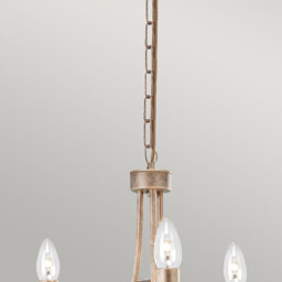Christina Chandelier 3 Light Silver, Gold Finish, E14 - thumbnail 3
