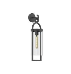 Maya Wall Lamp, 1 x E27, IP54, Anthracite - thumbnail 1