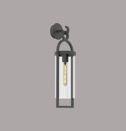 Maya Wall Lamp, 1 x E27, IP54, Anthracite - thumbnail 3