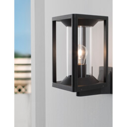 Loeve Outdoor Wall Lantern Anthracite Aluminium, LED E27 IP65 - thumbnail 5