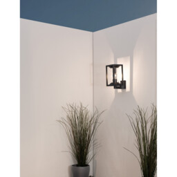 Loeve Outdoor Wall Lantern Anthracite Aluminium, LED E27 IP65 - thumbnail 2