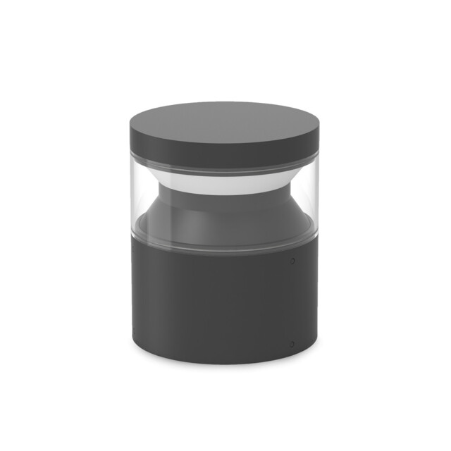 Boeing 15cm LED Outdoor Pedestal Light Black 3000K IP65