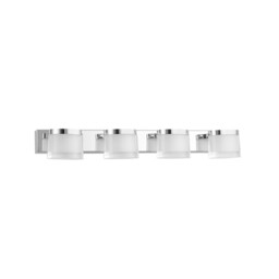 Sabia 4 Light Bathroom Wall Lamp Chrome Aluminium LED 20W 1906Lm 3000K IP44