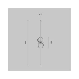 RenAIssance Modern Integrated LED Wall Lamp Brass, Gold 3000K 200lm White Shade - thumbnail 2