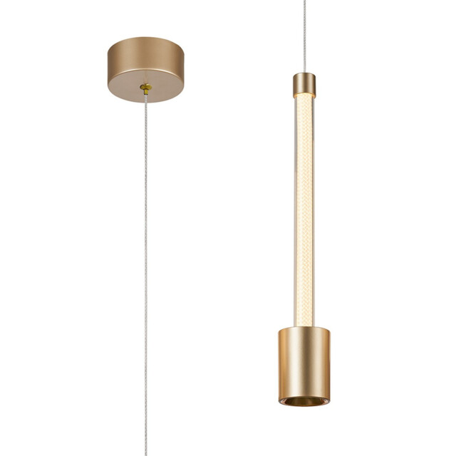 Fugaz Pendant, 7W LED, 3000K, 520lm, Painted Gold/Rose Gold, 3yrs Warranty - image 1