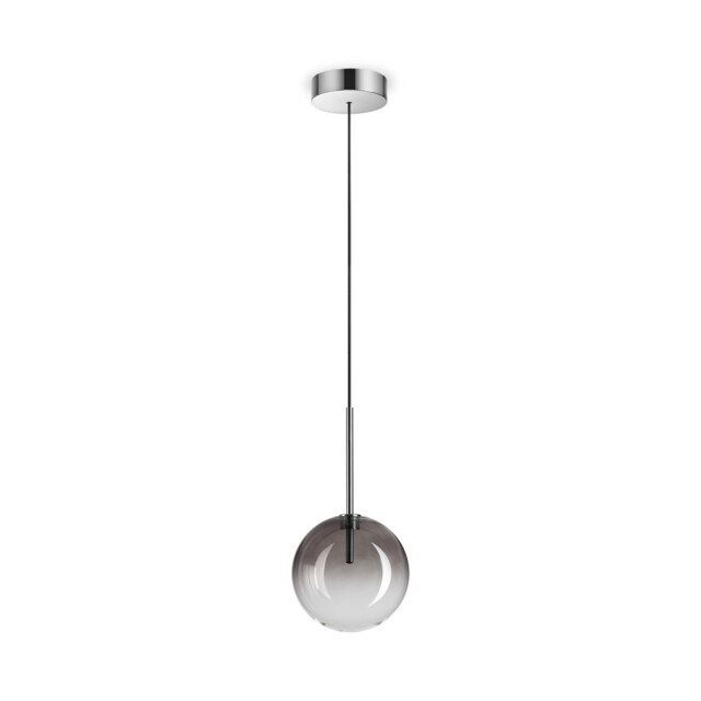Equinoxe 15cm Globe Pendant Ceiling Light Smoke Grey