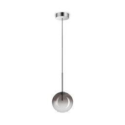 Equinoxe 15cm Globe Pendant Ceiling Light Smoke Grey