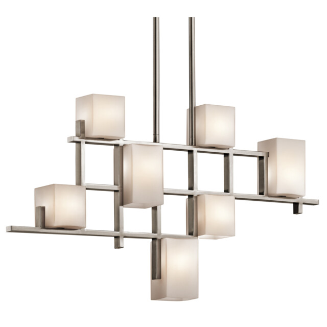 City Lights 7 Light Pendant Chandelier Light Classic Pewter, G9 - image 1