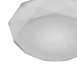 Diamante Flush Ceiling 21W LED 3000K, 2100lm, White Acrylic - thumbnail 3