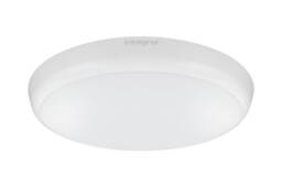 LED Flush Ceiling / Wall Light 18W 4000K 1584lm IK10 3hr Emergency Matt White IP54