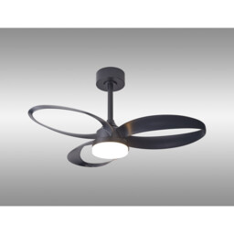 Infinity Fan 24W LED Dimmable Ceiling Light With Built-In 30W DC Reversible Fan, Remote Control 2700-5000K, 1800lm, Grey - thumbnail 2