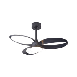 Infinity Fan 24W LED Dimmable Ceiling Light With Built-In 30W DC Reversible Fan, Remote Control 2700-5000K, 1800lm, Grey