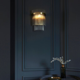 Marietta Glass Wall Lamp Antique Brass - thumbnail 3