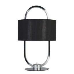 Madrid LED Table Lamp, Black Shade 3000K - thumbnail 2