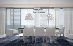Facette Dome Ceiling Pendant E27, Gloss White, Polished Chrome - thumbnail 3