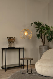 Danza Classic Pendant Light - Ø 40cm - 1xE27 - Matt Gold, Brass - thumbnail 5