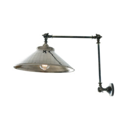 Rio Adjustable Wall Light, Antique Silver