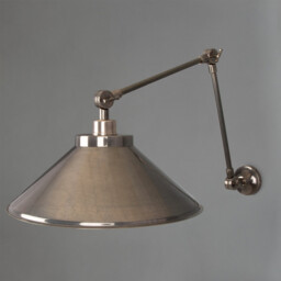 Rio Adjustable Wall Light, Antique Silver - thumbnail 5