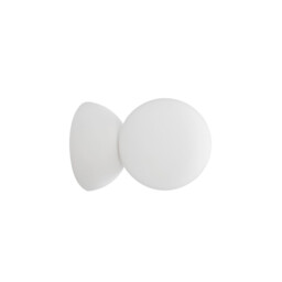 Zero Wall Lamp White Gypsum, Opal Glass LED G9 - thumbnail 1