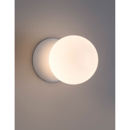 Zero Wall Lamp White Gypsum, Opal Glass LED G9 - thumbnail 2