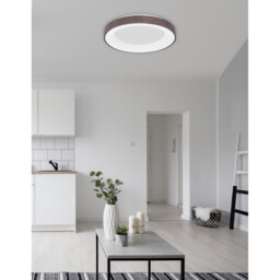 Rando Thin 60cm Integrated LED Semi Flush Light Brushed Coffee Aluminium LED 50W 3250Lm 3000K - thumbnail 2