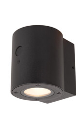 Perth Wall light Outdoor- Solar Ø9cm LED Dim. 2850K/3150K IP65 - Day/Night Sensor - Black