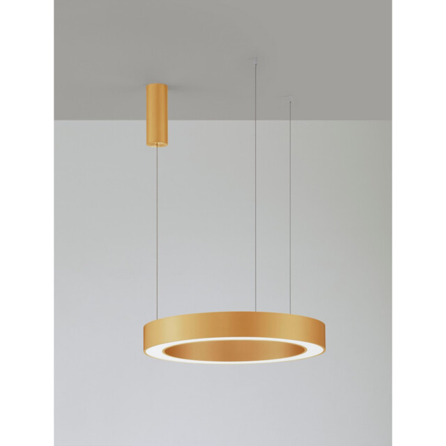 Morbido Integrated LED Pendant Ceiling Light Brass Gold Aluminium LED 50W 2733Lm 2700K - 4000K + Remote Control - image 1