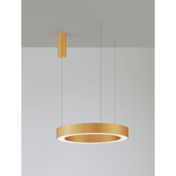Morbido Integrated LED Pendant Ceiling Light Brass Gold Aluminium LED 50W 2733Lm 2700K - 4000K + Remote Control - thumbnail 1