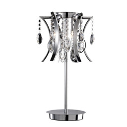 Mios Table Lamp 3 Light G4 Polished Chrome/Crystal - thumbnail 1