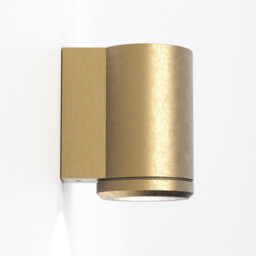 Jura Single Outdoor Coastal Wall Downlight Solid Brass IP44, GU10 - thumbnail 3