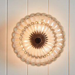 Quoizel Whitecap Ceiling Light Traditional Tinted Amber Glass, Mottled Cocoa Brown 3x E14 - thumbnail 5