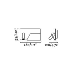 Suau LED Indoor Wall Lamp Silver - thumbnail 3