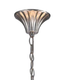 Paola Ceiling Pendant 95cm Round, 8 x E14 (Max 40W), Silver Painting, Black Shades - thumbnail 3