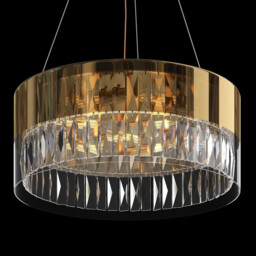 Wonderland Modern Cylindrical Pendant Ceiling Light Gold - thumbnail 5