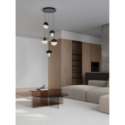 Dorin Cluster Pendant Ceiling Light Black, Brass Gold, Clear, White Cloud Triac Dimmable LED 30W 2168lm 3000K - thumbnail 2